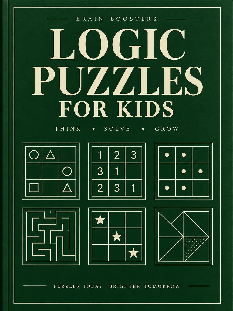 Logic puzzle book cover made with LogicGridLab
