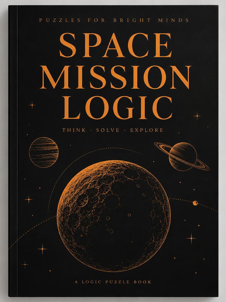 Logic puzzle book cover made with LogicGridLab